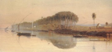 ナイル川沿いのシェイク・アバデ エドワード・リア Oil Paintings